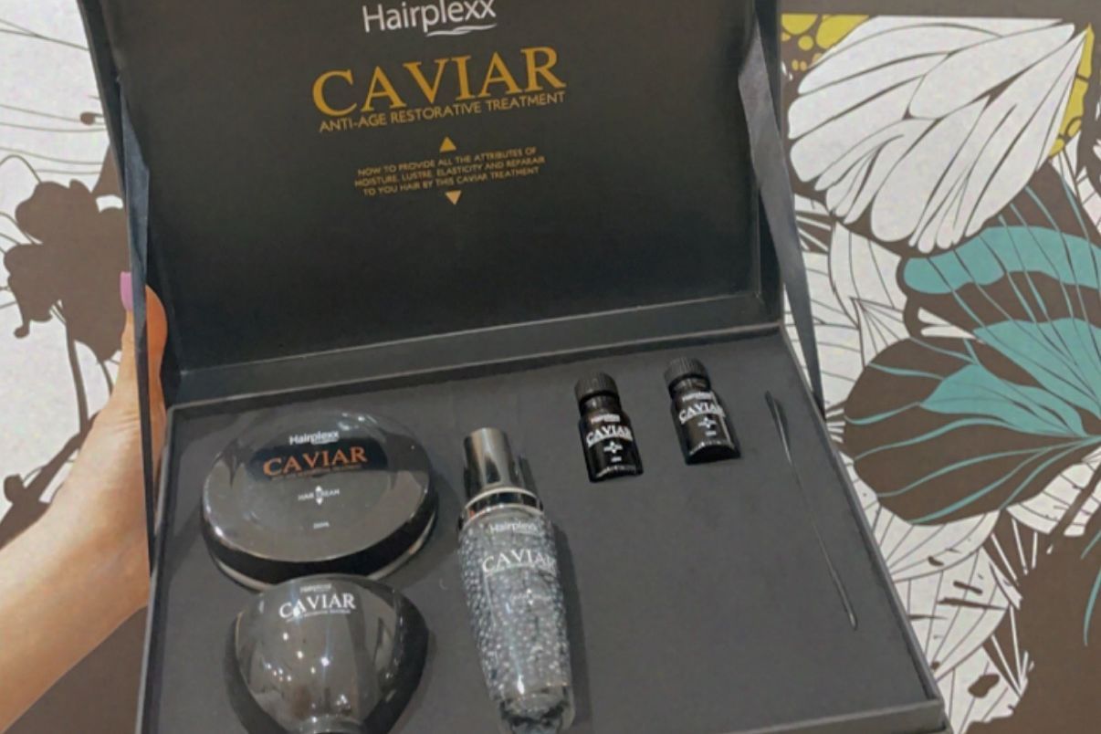Portfolio usługi Hairplexx Caviar- luksusowa regeneracja wł.średnie
