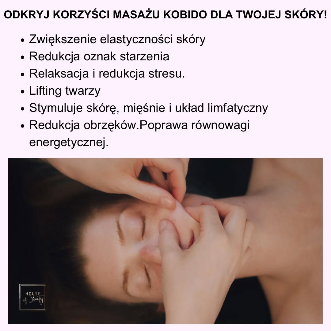 Portfolio usługi KOBIDO: lifting twarz,szyja,dekolt TAPING GRATIS