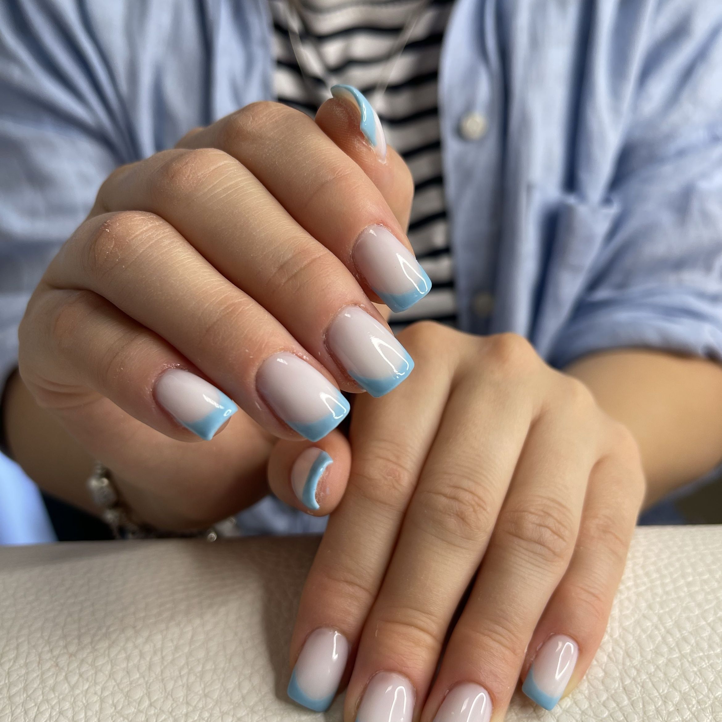 Portfolio usługi Korekta paznokci żel+French manicure