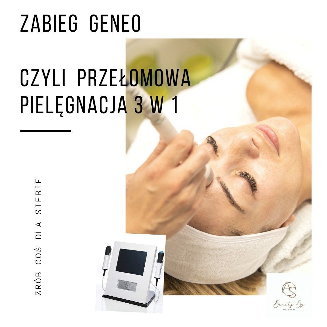 Portfolio usługi Anti-aging - GeneO+ TWARZ- 2 + 1gratis