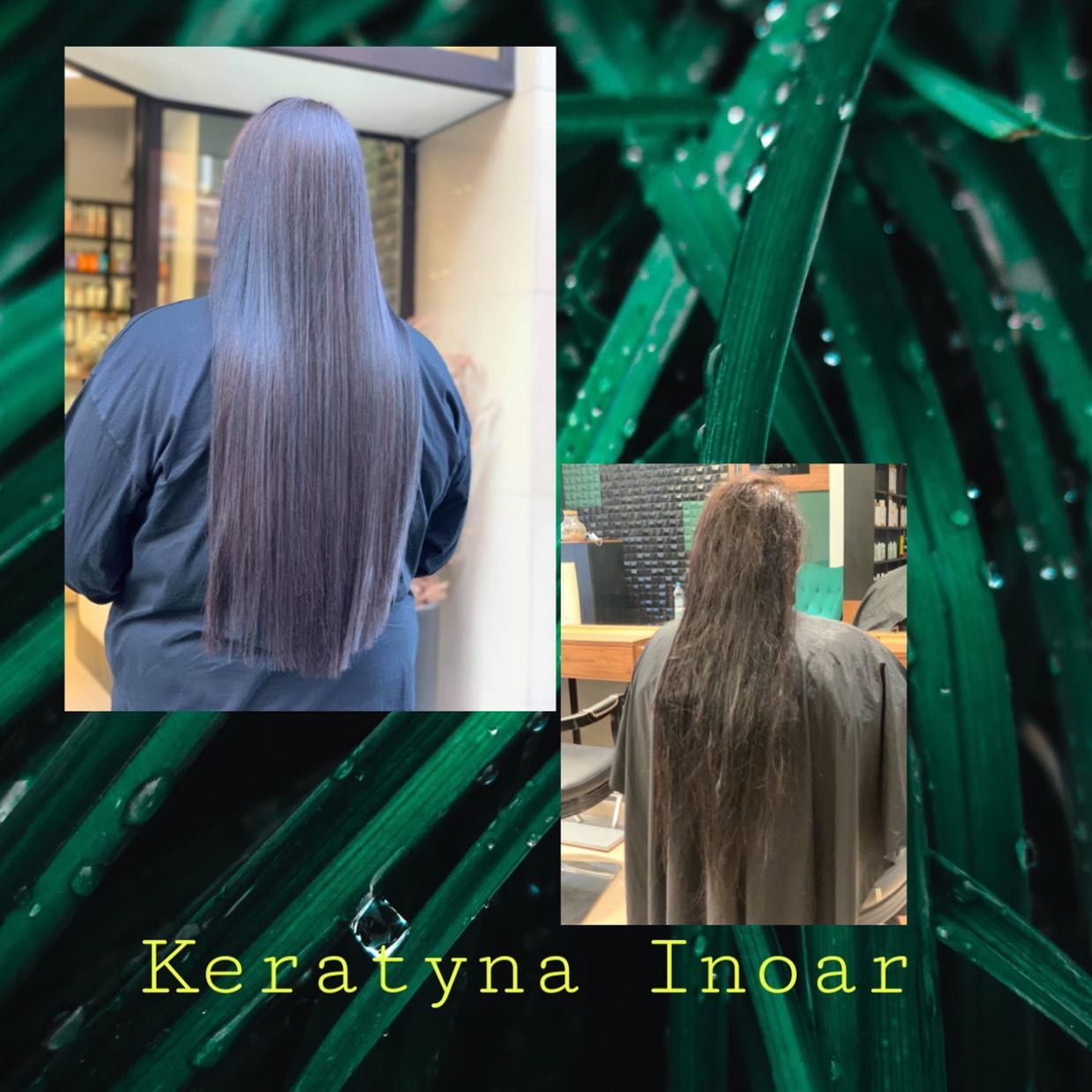Portfolio usługi Keratynowe prostowanie Inoar włosy długie