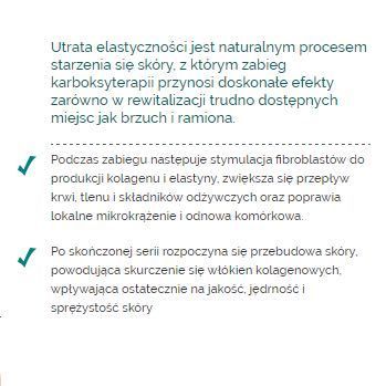 Portfolio usługi Karboksyterapia na okolice pośladków pakiet 12x