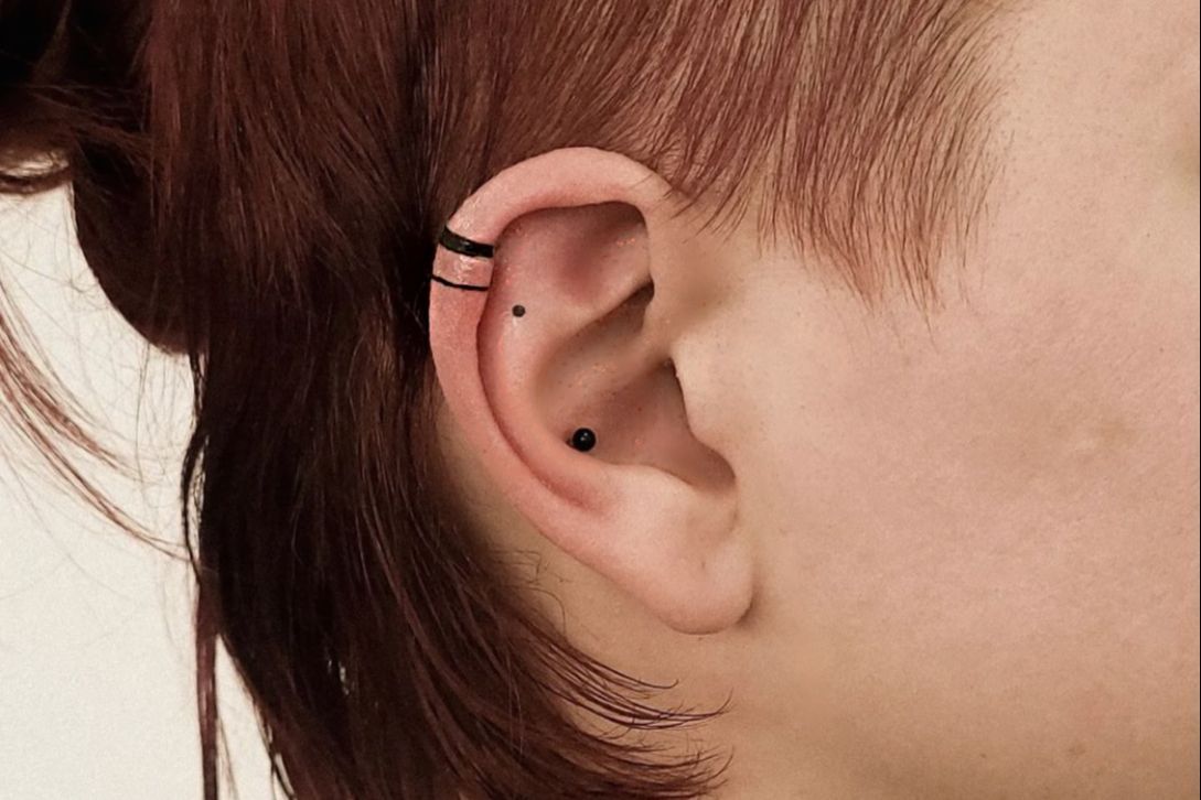 Portfolio usługi Tatuaż na uchu