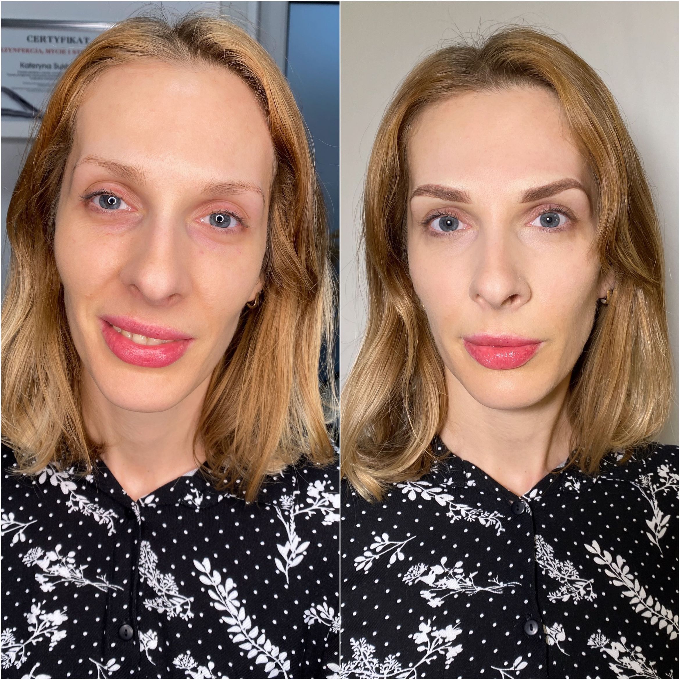 Portfolio usługi Makijaż permanentny brwi(modelka)