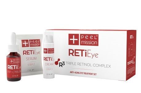 Portfolio usługi RETI EYE PEEL MISSION - potrójny kompleks retinolu