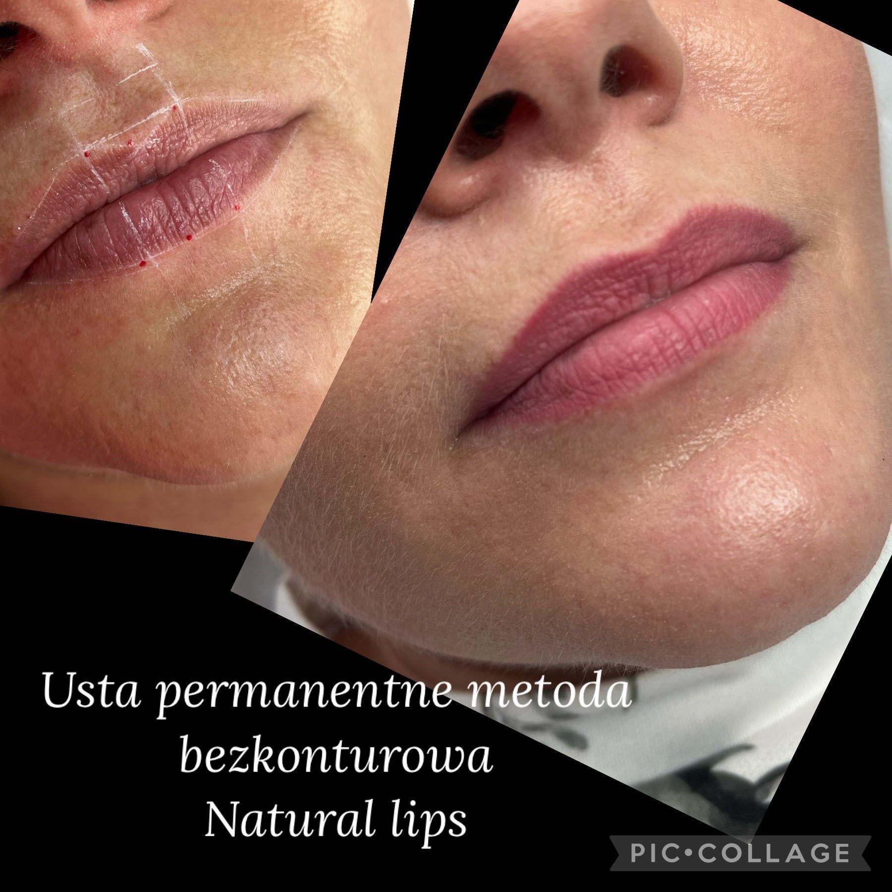 Portfolio usługi Makijaż permanentny ust Natural lips