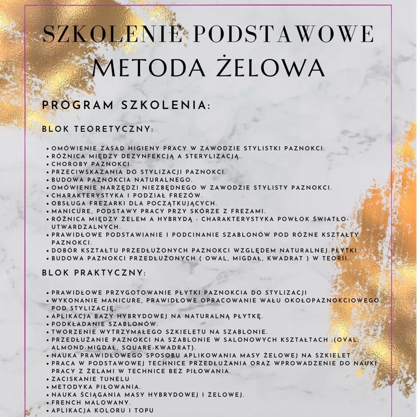 Portfolio usługi METODA ŻELOWA