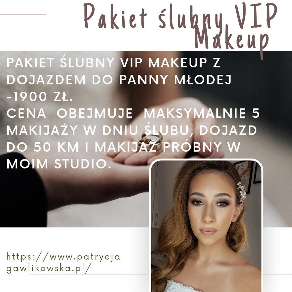 Portfolio usługi Pakiet ślubny VIP Makeup