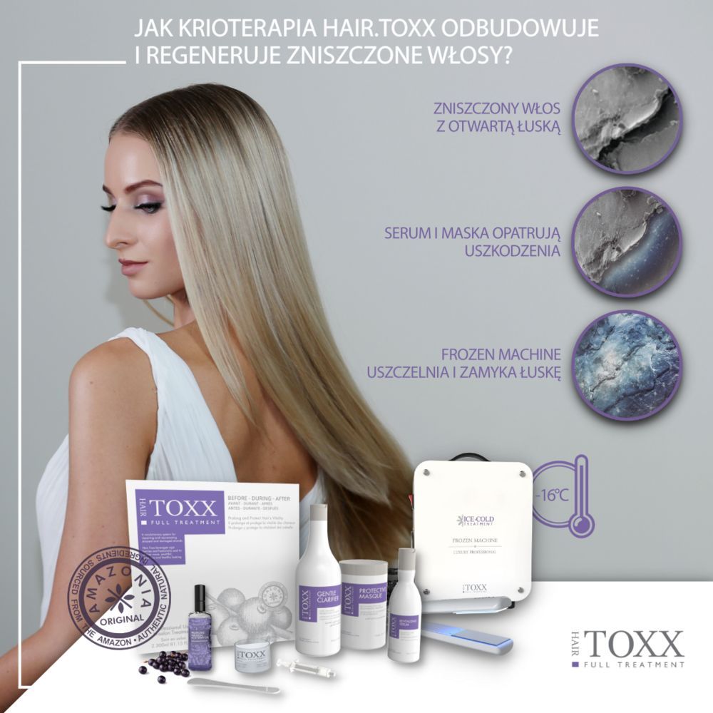 Portfolio usługi Krioterapia Hair.TOXX ,wł. długie