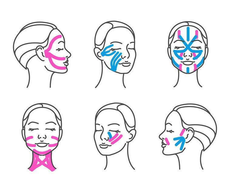 Portfolio usługi Masaż twarzy +taping estetyczny
