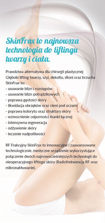 Portfolio usługi SkinFrax - RF frakcyjny-  Biust, dekolt