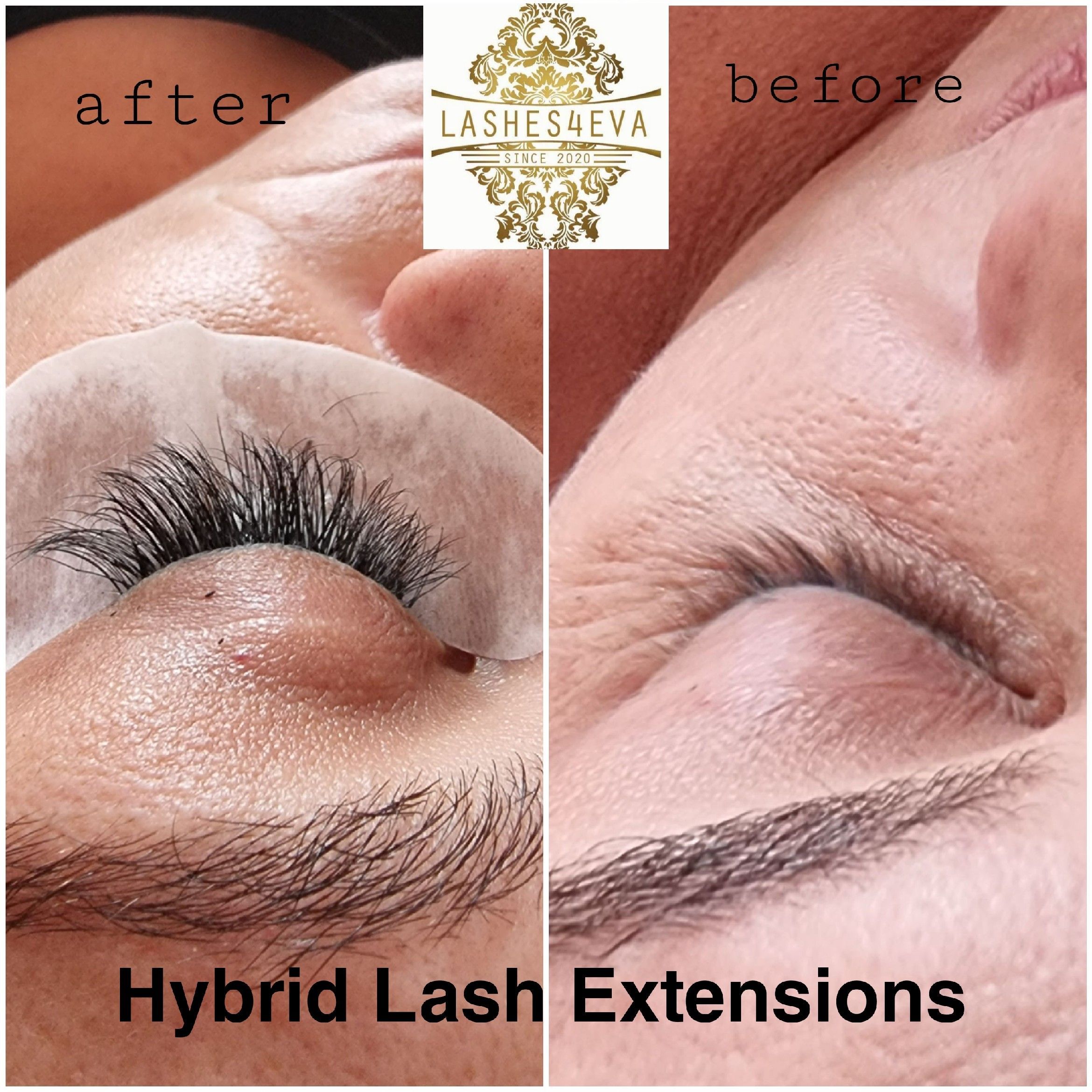 Hybrid Lash extensions- Full set portfolio