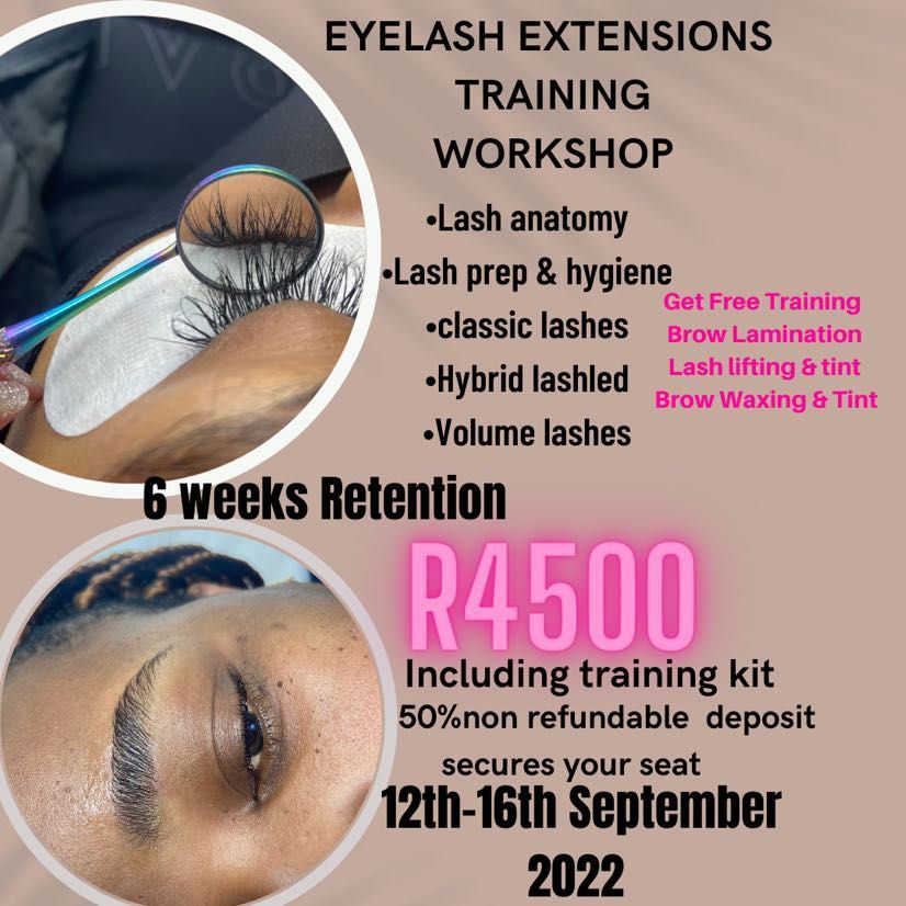 Nail/ Eyelash Extensions/PMU Training workshop portfolio
