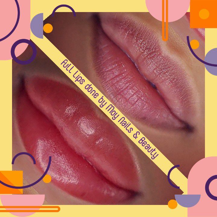 Permanent Makeup - Colour blush lips portfolio