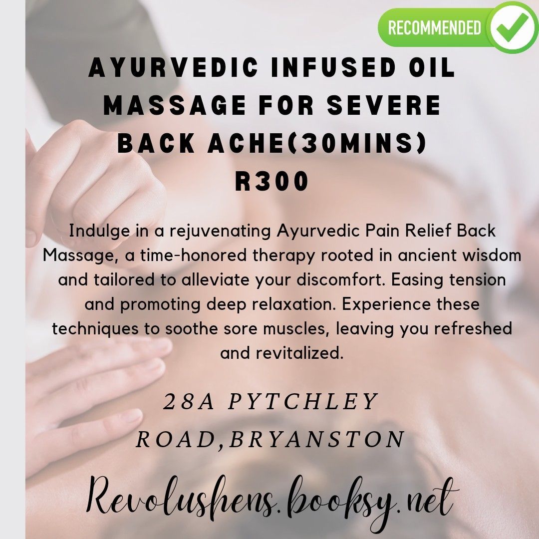 Ayurvedic Pain Relief Back Massage portfolio